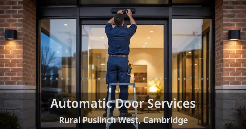Automatic Door Services Rural Puslinch West, Cambridge - ON