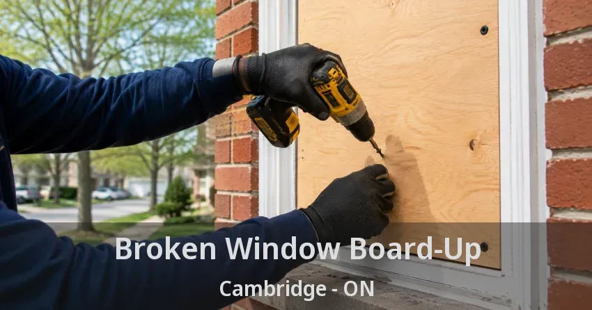 Broken Window Board-Up Cambridge - ON