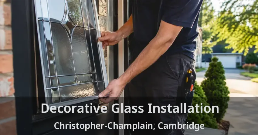Decorative Glass Installation Christopher-Champlain, Cambridge - ON