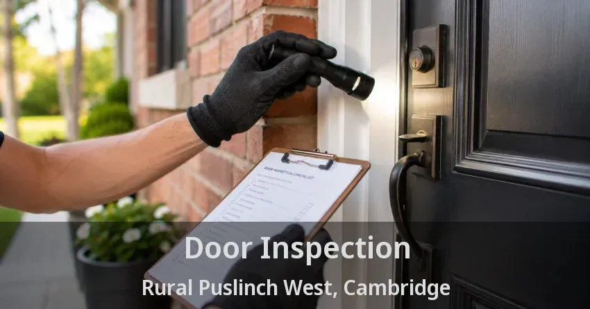 Door Inspection Rural Puslinch West, Cambridge - ON