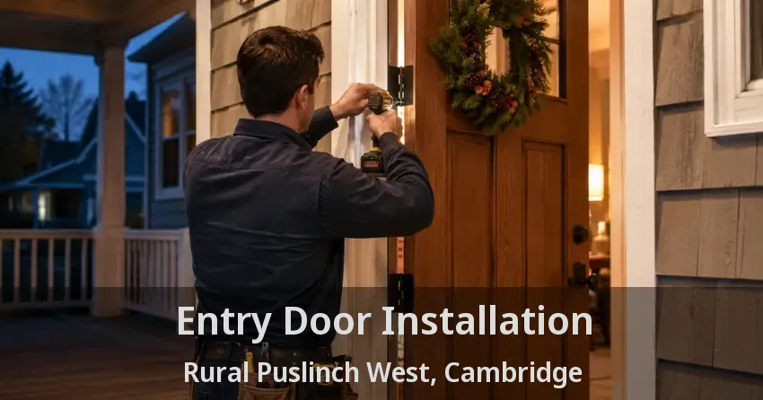 Entry Door Installation Rural Puslinch West, Cambridge - ON