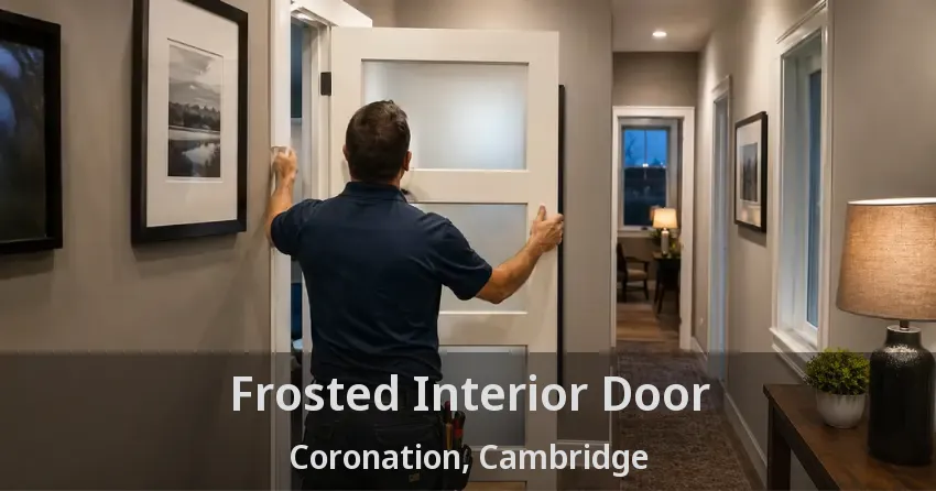 Frosted Interior Door Coronation, Cambridge - ON
