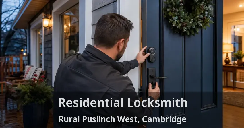 Residential Locksmith Rural Puslinch West, Cambridge - ON