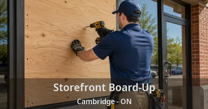 Storefront Board-Up Cambridge - ON