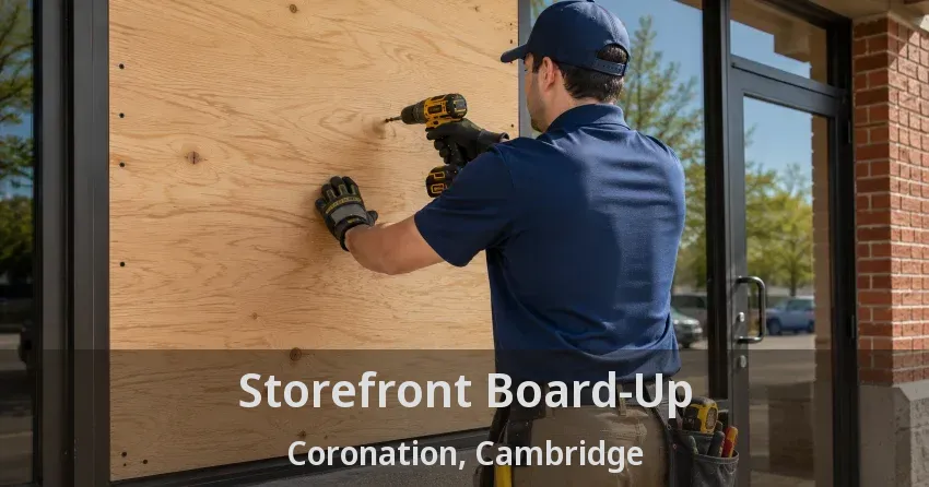 Storefront Board-Up Coronation, Cambridge - ON