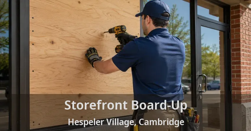 Storefront Board-Up Hespeler Village, Cambridge - ON