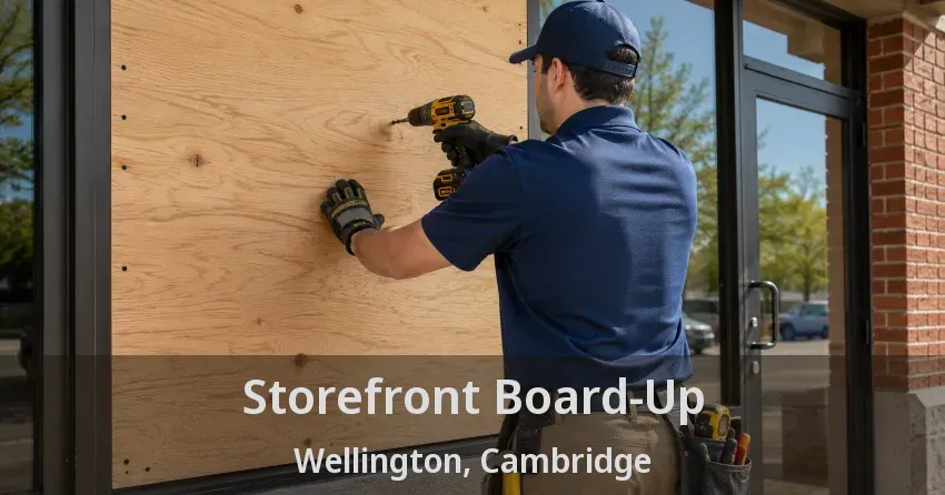 Storefront Board-Up Wellington, Cambridge - ON