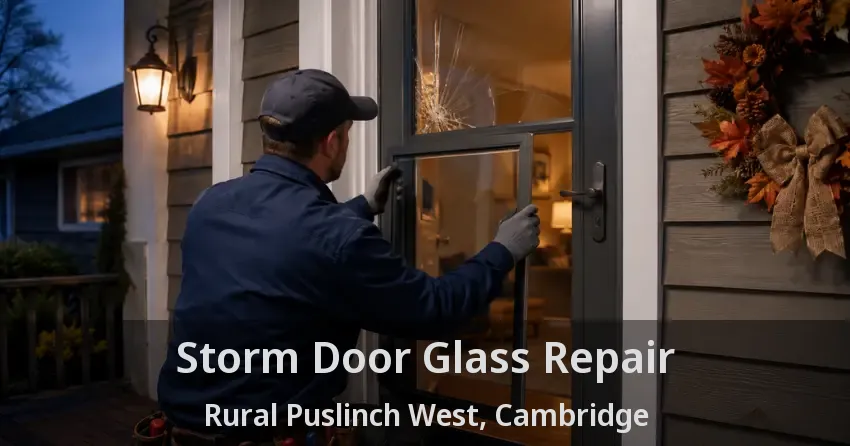 Storm Door Glass Repair Rural Puslinch West, Cambridge - ON