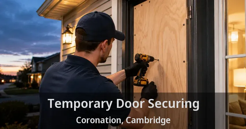 Temporary Door Securing Coronation, Cambridge - ON