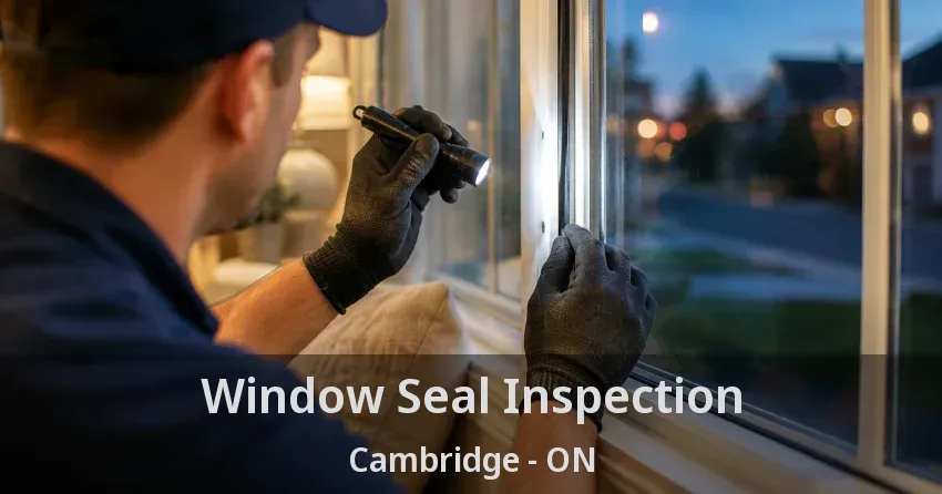 Window Seal Inspection Cambridge - ON
