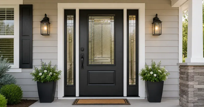 full door replacement installation in Glenview, Cambridge
