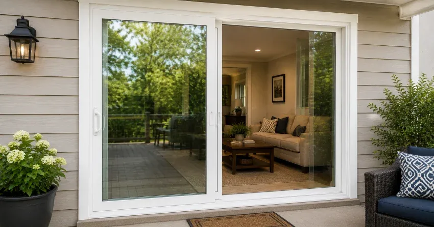 new patio door replacement installed in Coronation, Cambridge home