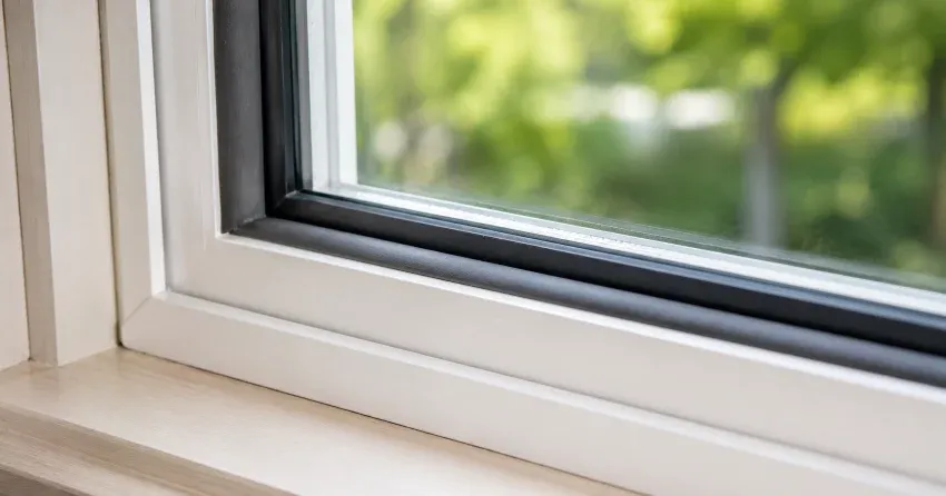 technician inspecting window weatherstripping for drafty window repair Christopher-Champlain, Cambridge