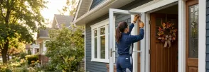 Storm Door Install Christopher-Champlain, Cambridge